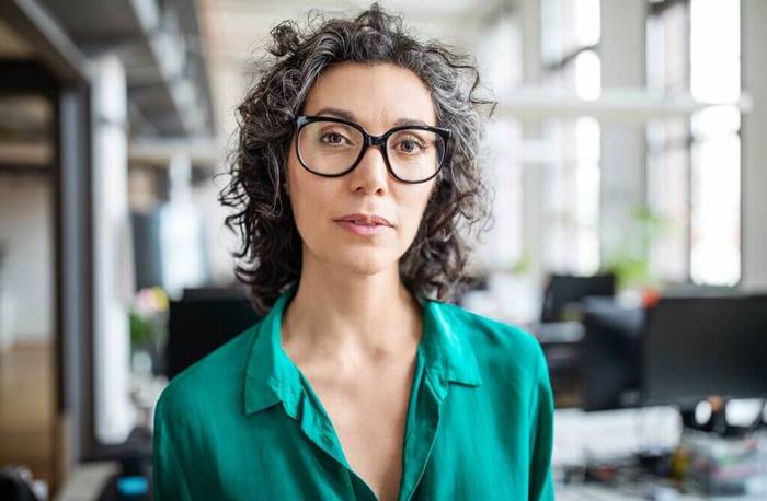Portrait of woman at office