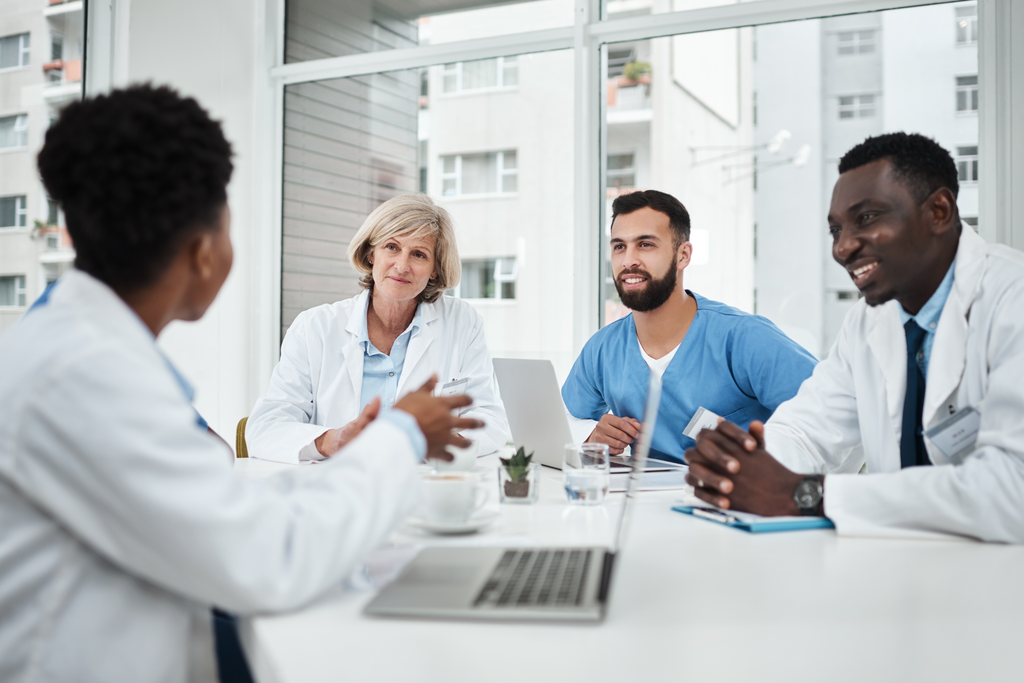 Doctors in a meeting